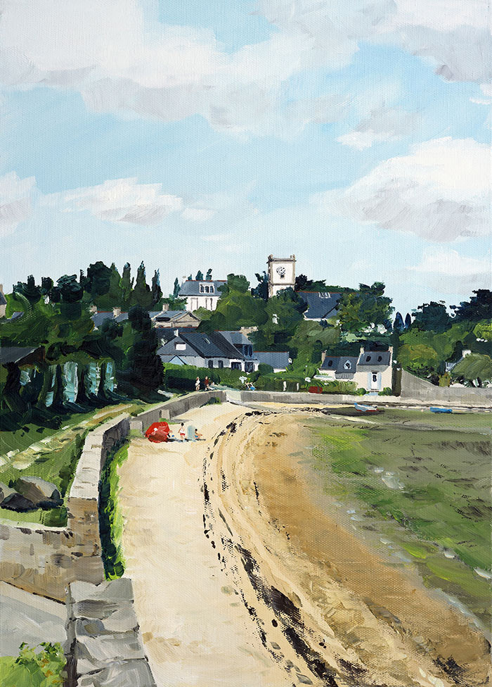 Réf. H-14.015 - Port-Miquel. Huile sur toile 33x46 cm - Col. Particulière