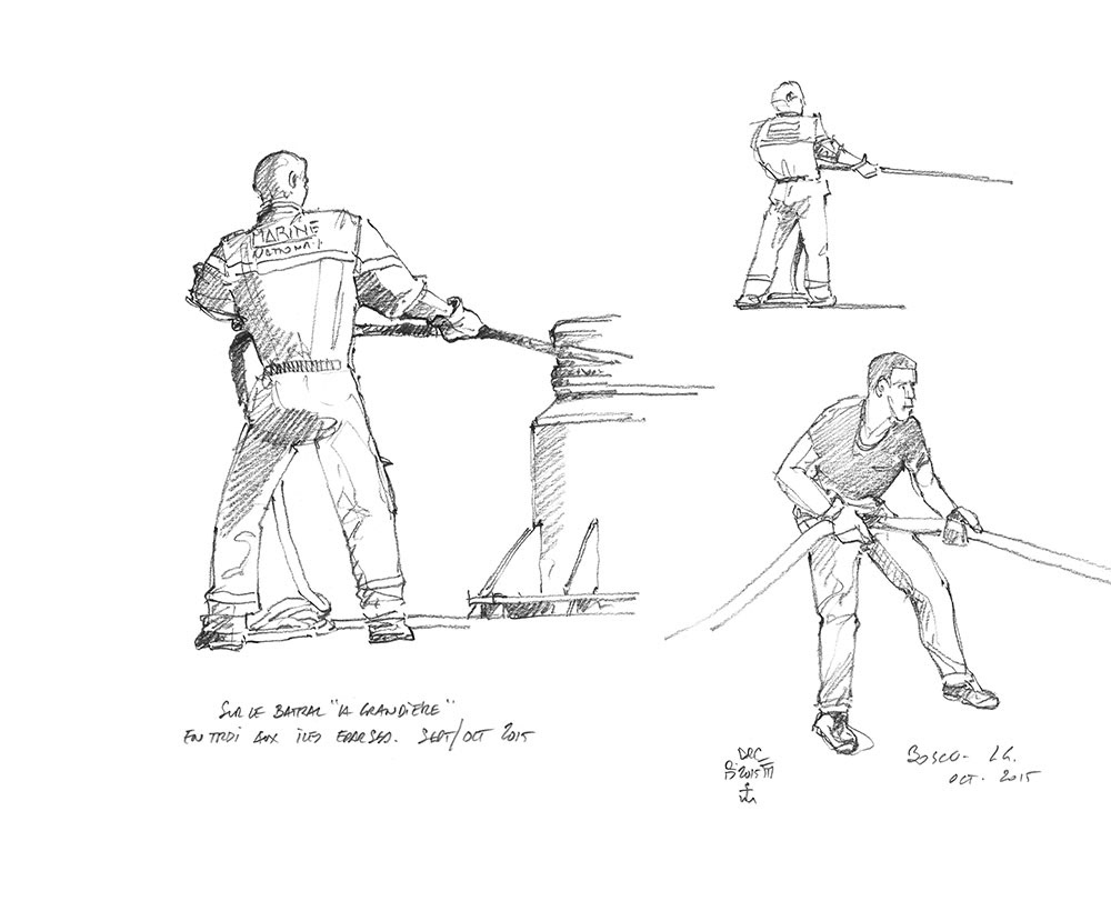 Crayonné 7 - Au guindeau