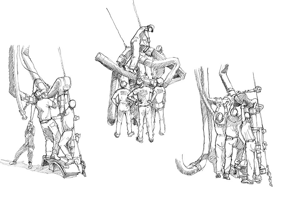 Crayoné 14 - BCR Var. Changement de manche