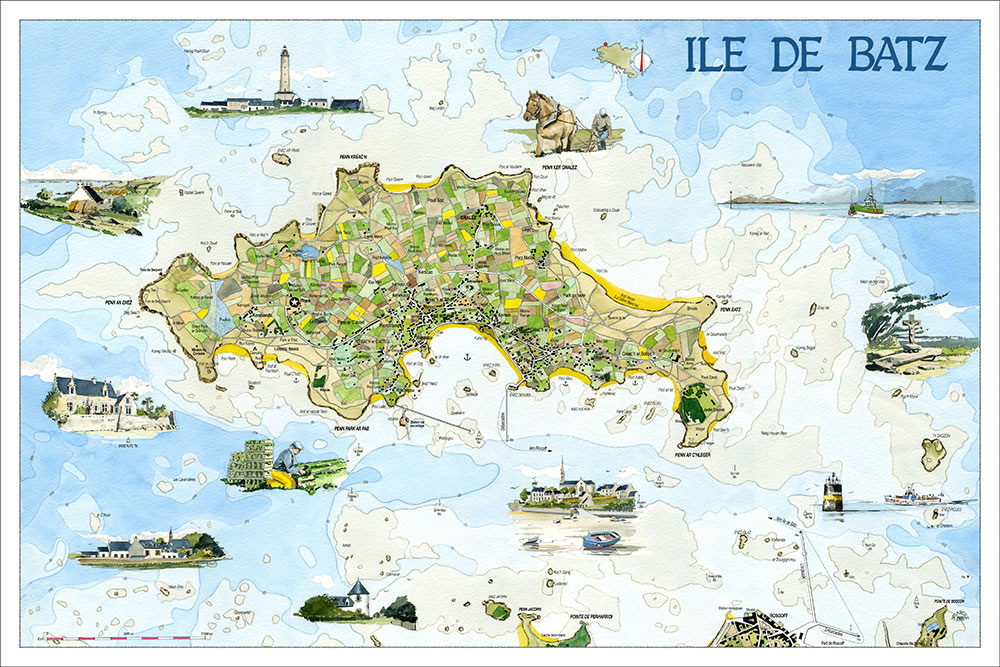 L'île de Batz disponible en Édition Limitée au format 60x40cm