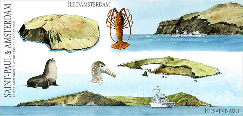 L’île d’Amsterdam et l’île St-Paul 