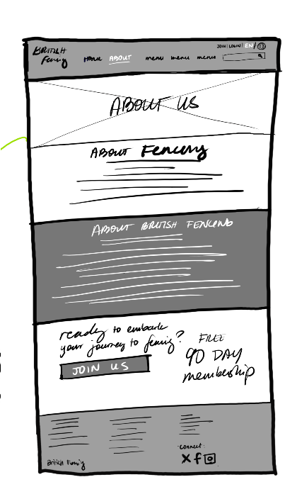 Homepage Sketches