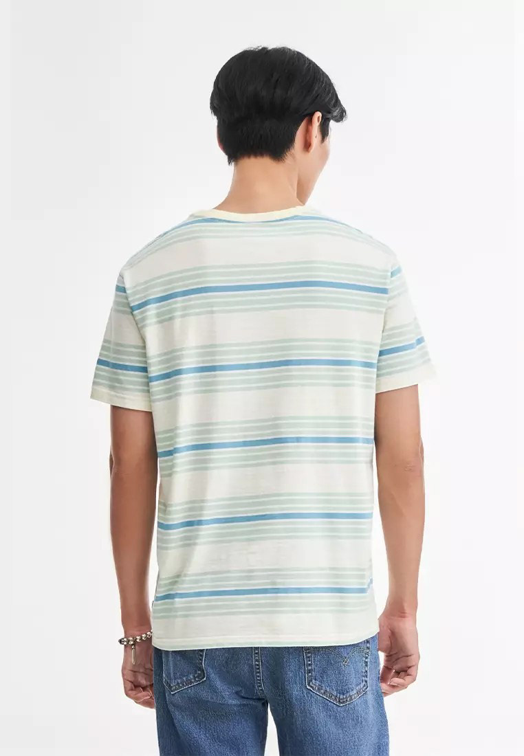 Relaxed Baby Tab Stripes Tee on Urban Outfitters