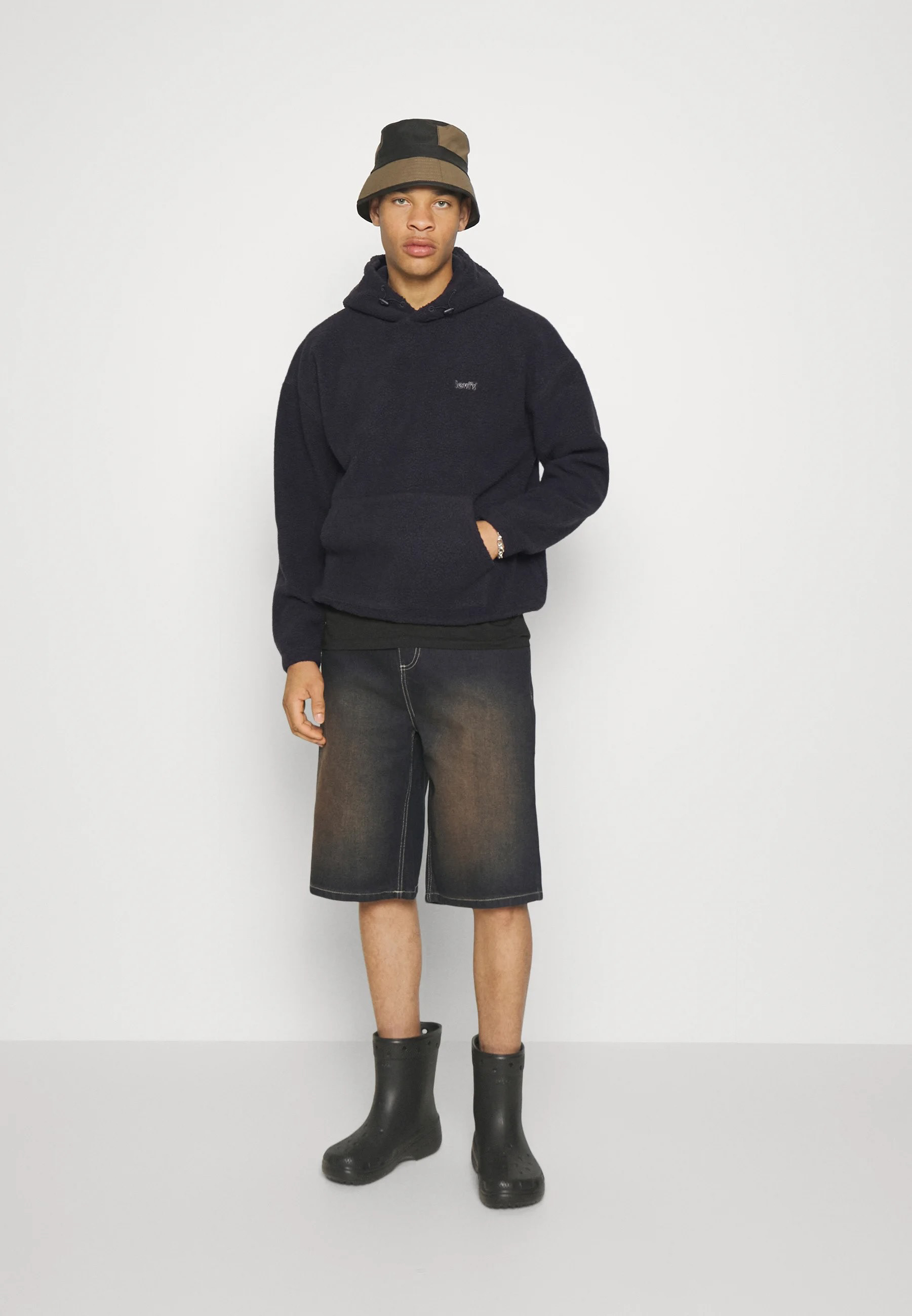LS Relaxed Pullover Fleece_Caviar