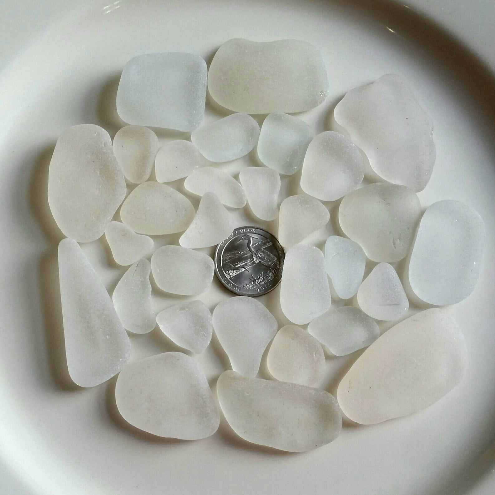 Frosty Clear Glass Buttons