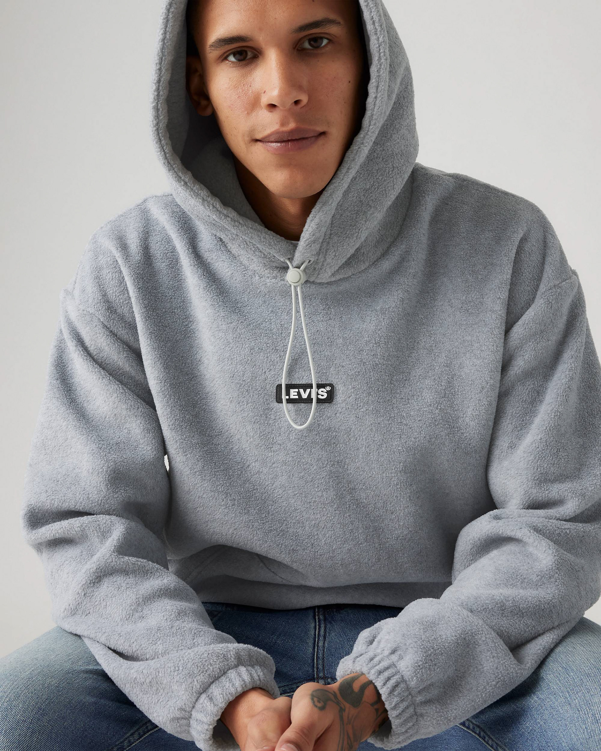 Levi's Baby Tab Logo Polar Fleece Hoodie from Levi's UK Website
