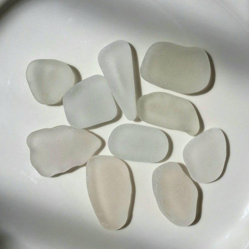 Frosty Clear Glass Buttons