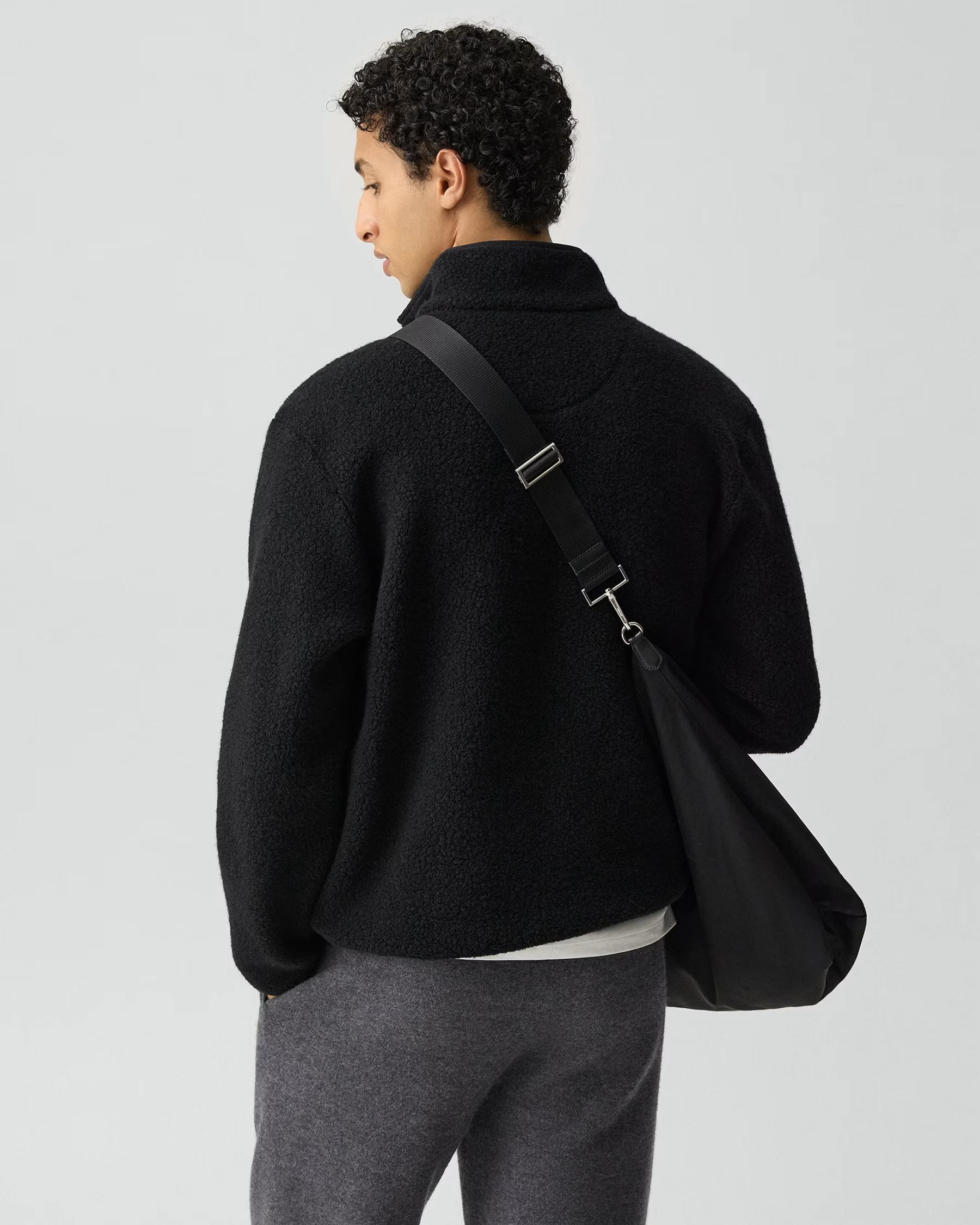 Theory Wool Quarter Zip Pullover. Imagery from Theory's Global Website