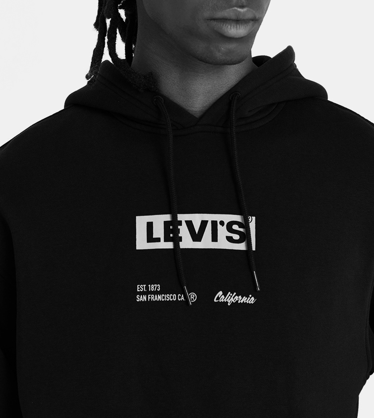 LS Relaxed Box tab Hoodie