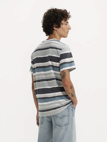 Relaxed Baby tab Tee_Laguna stripes