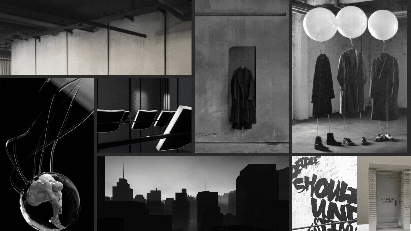 F STUDIO Digital Exhibition Moodboard