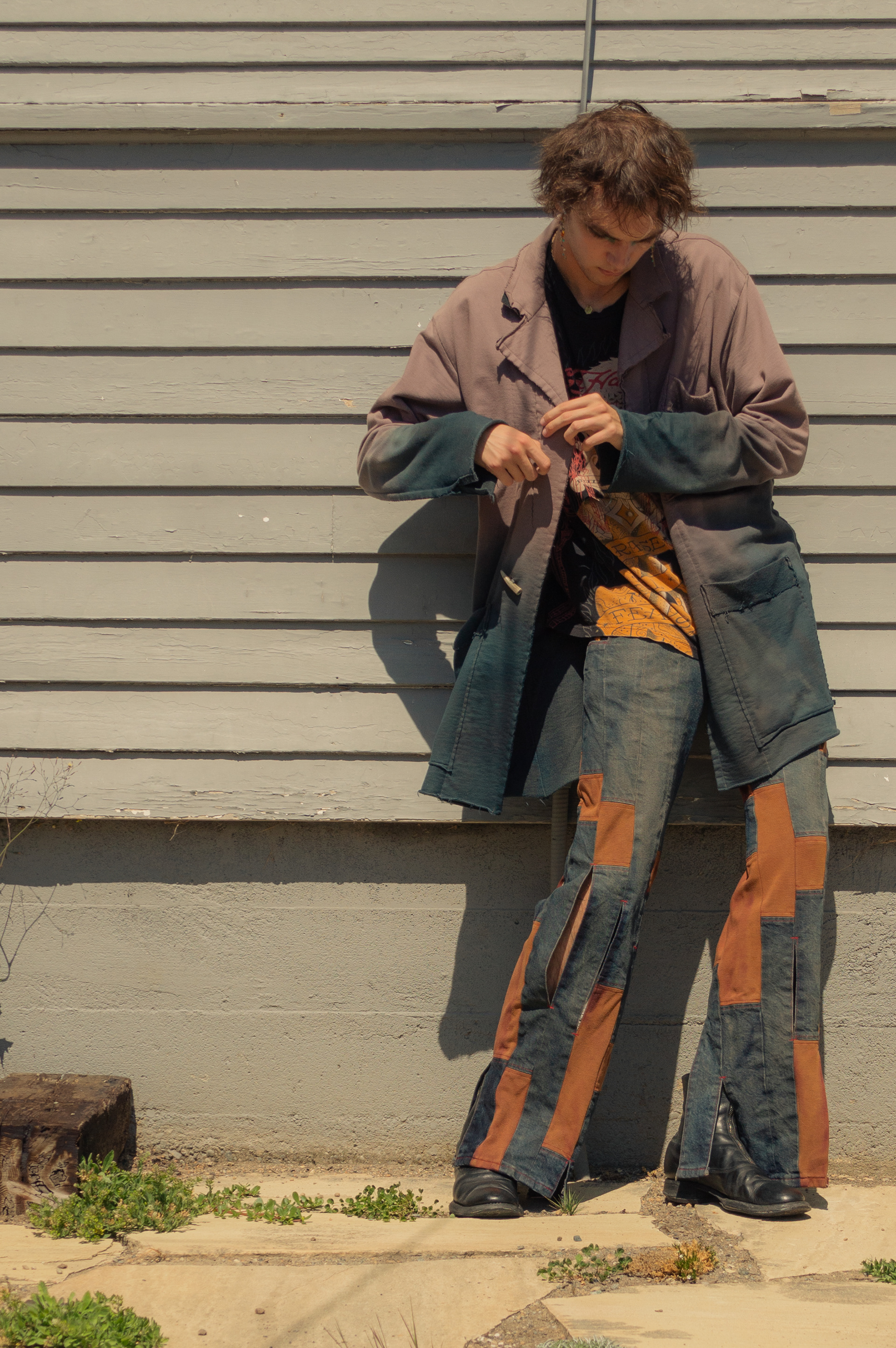DENIM MIXED WITH KNITS