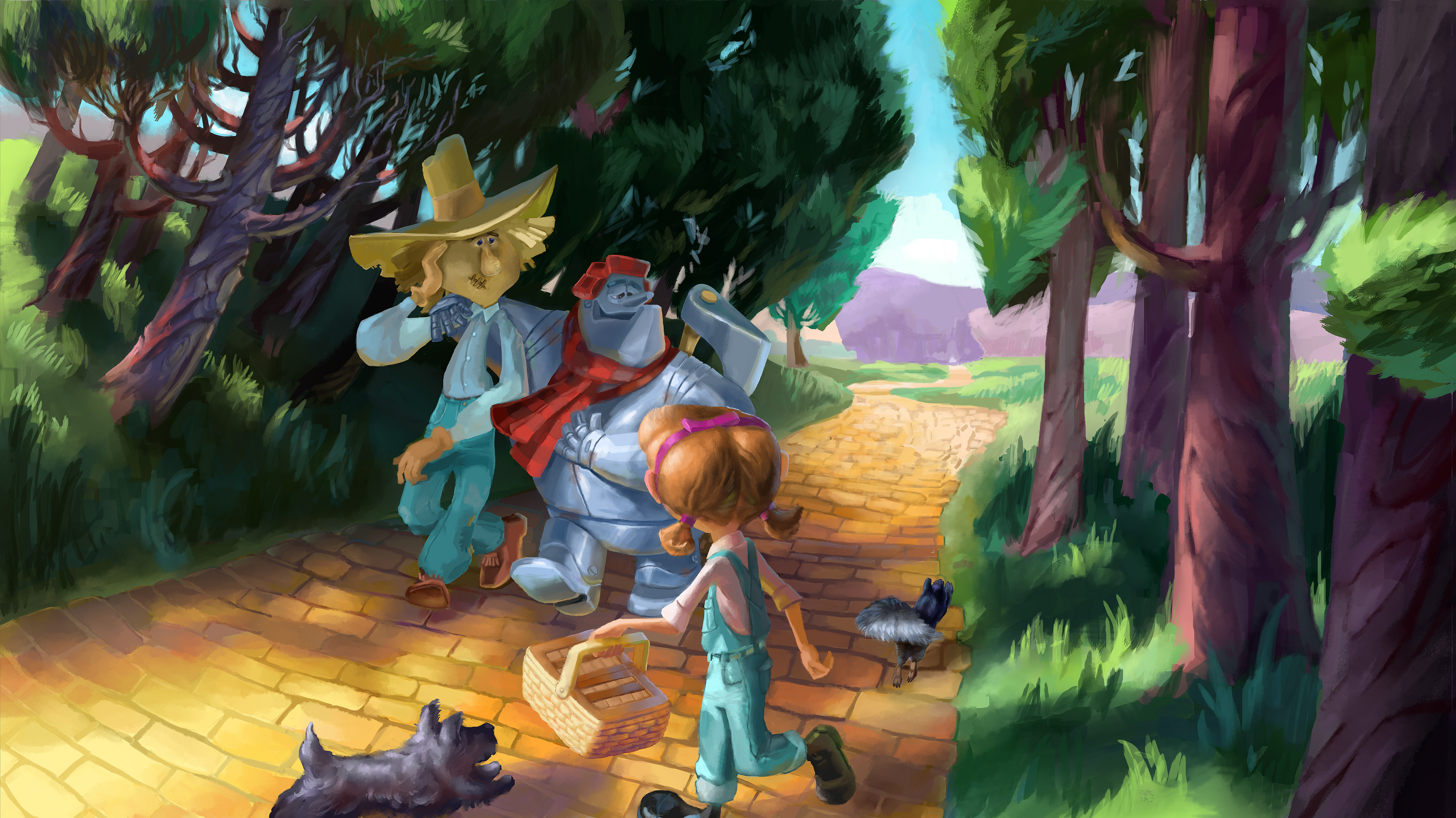 Wizard of Oz, Tinman Story; Oatley Academy Painting Drama 