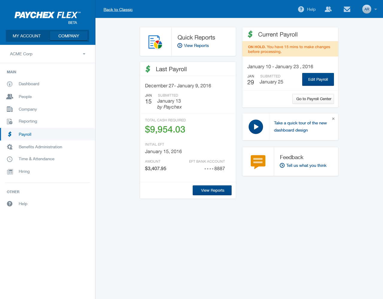 On Hold prior to submission