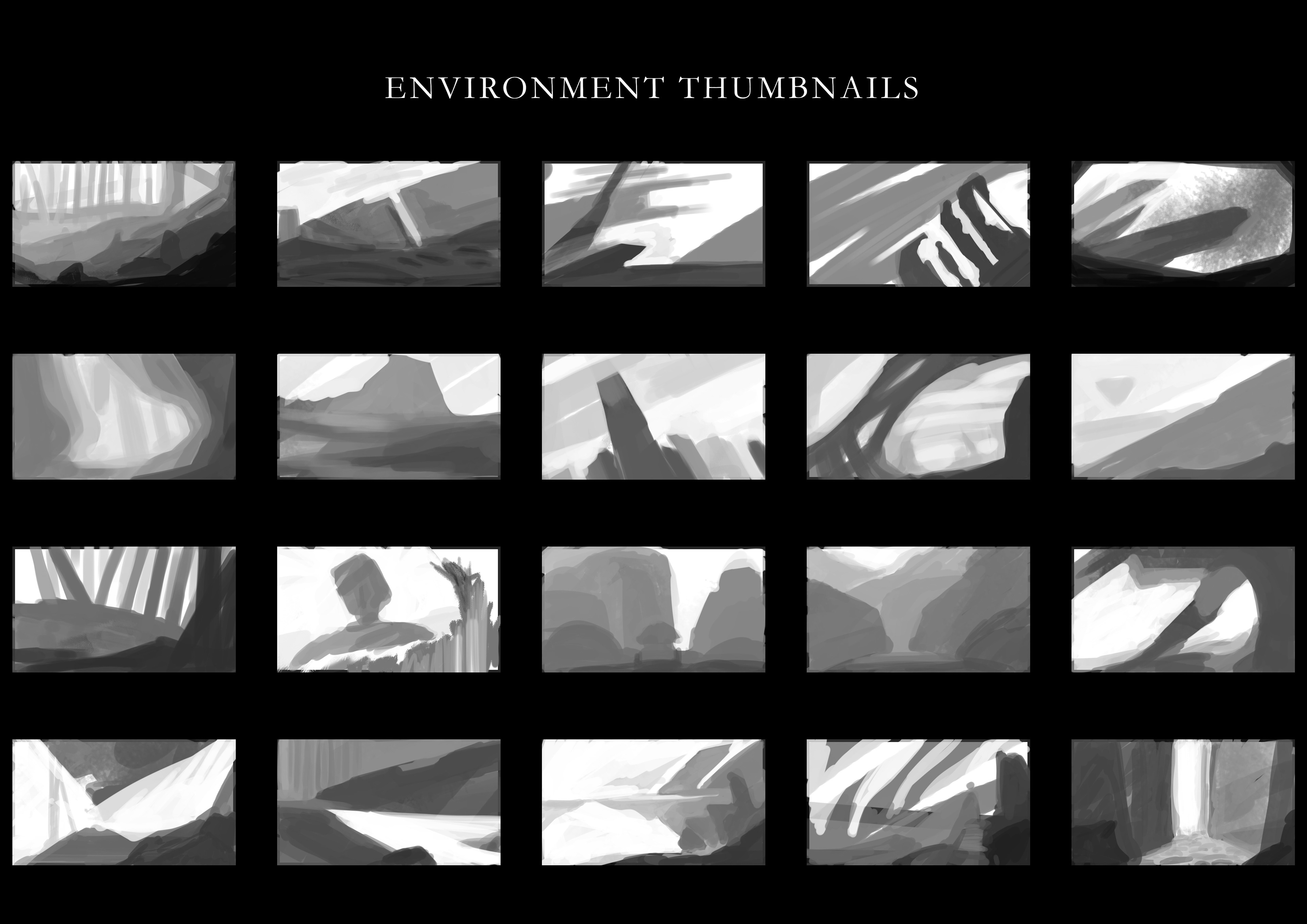 Silhouette Environment Thumbnails