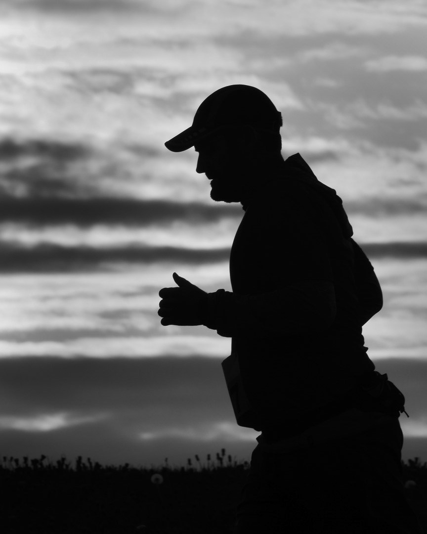 Course au crépuscule