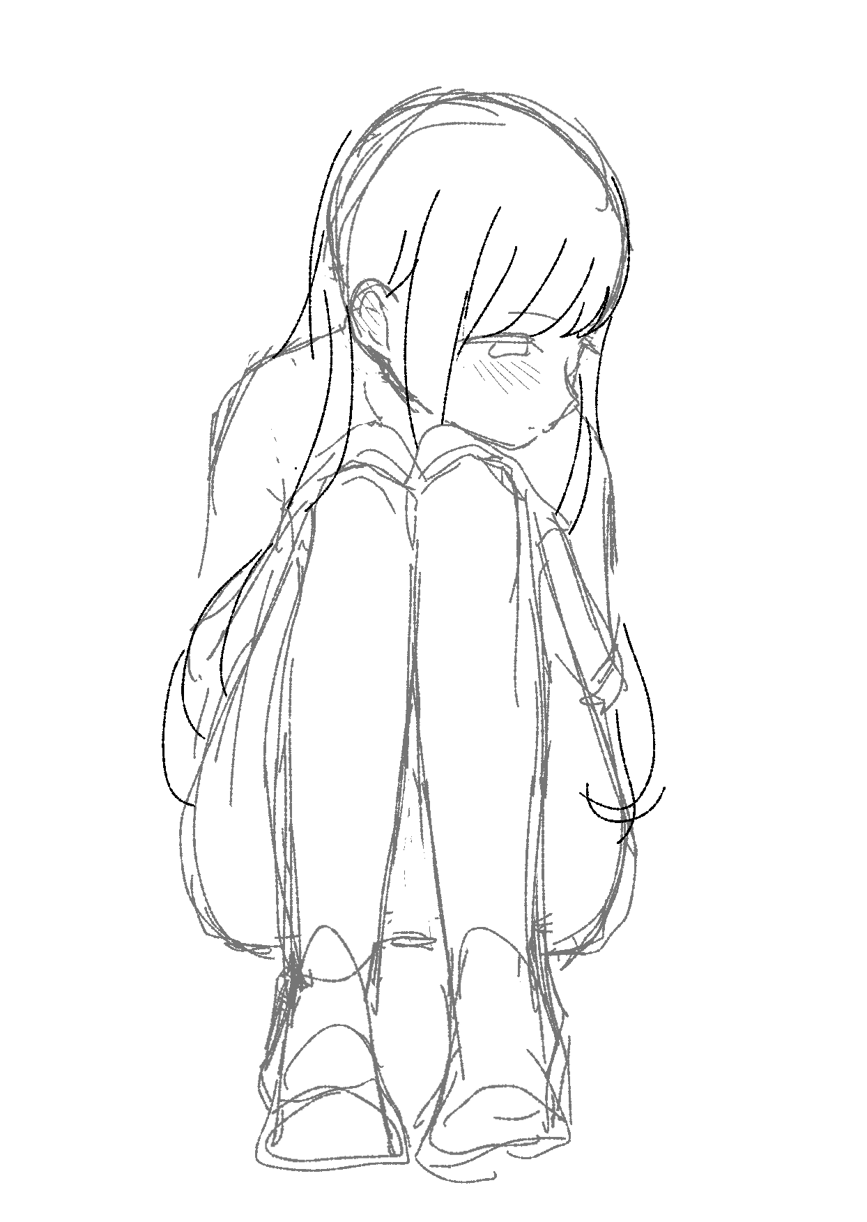 she is NOT naked i just never bothered to draw the clothes