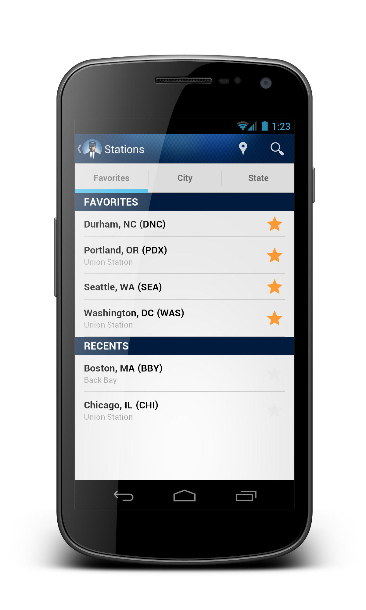 Amtrak: Android App