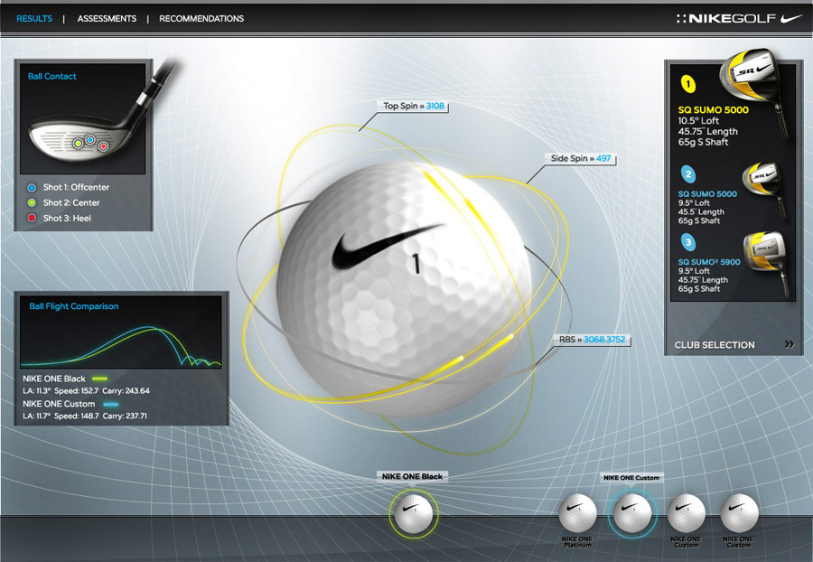 Nike Golf: Ball Recommendation App
