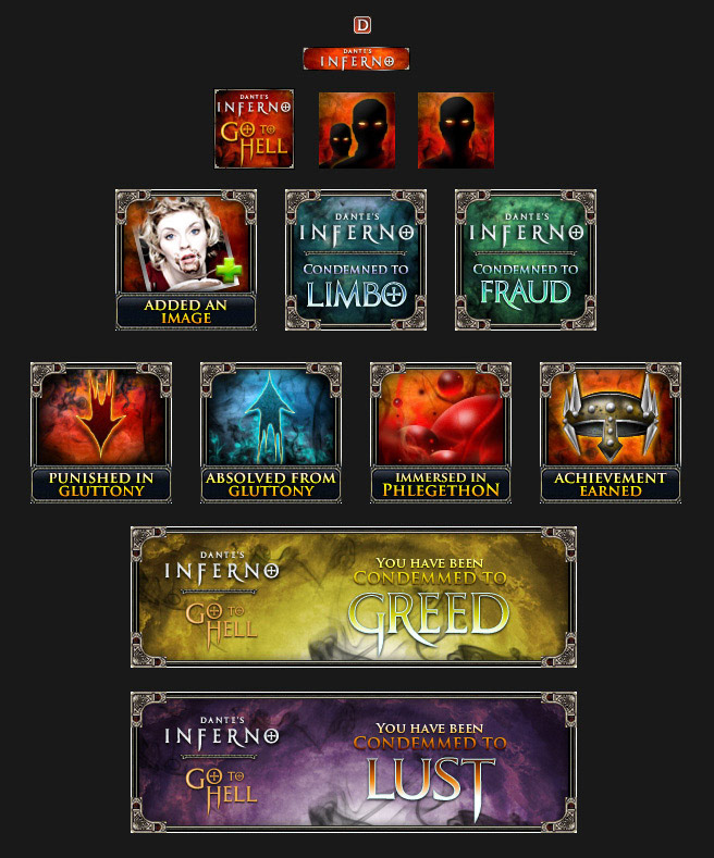 Dante's Inferno: Go to Hell App Icons