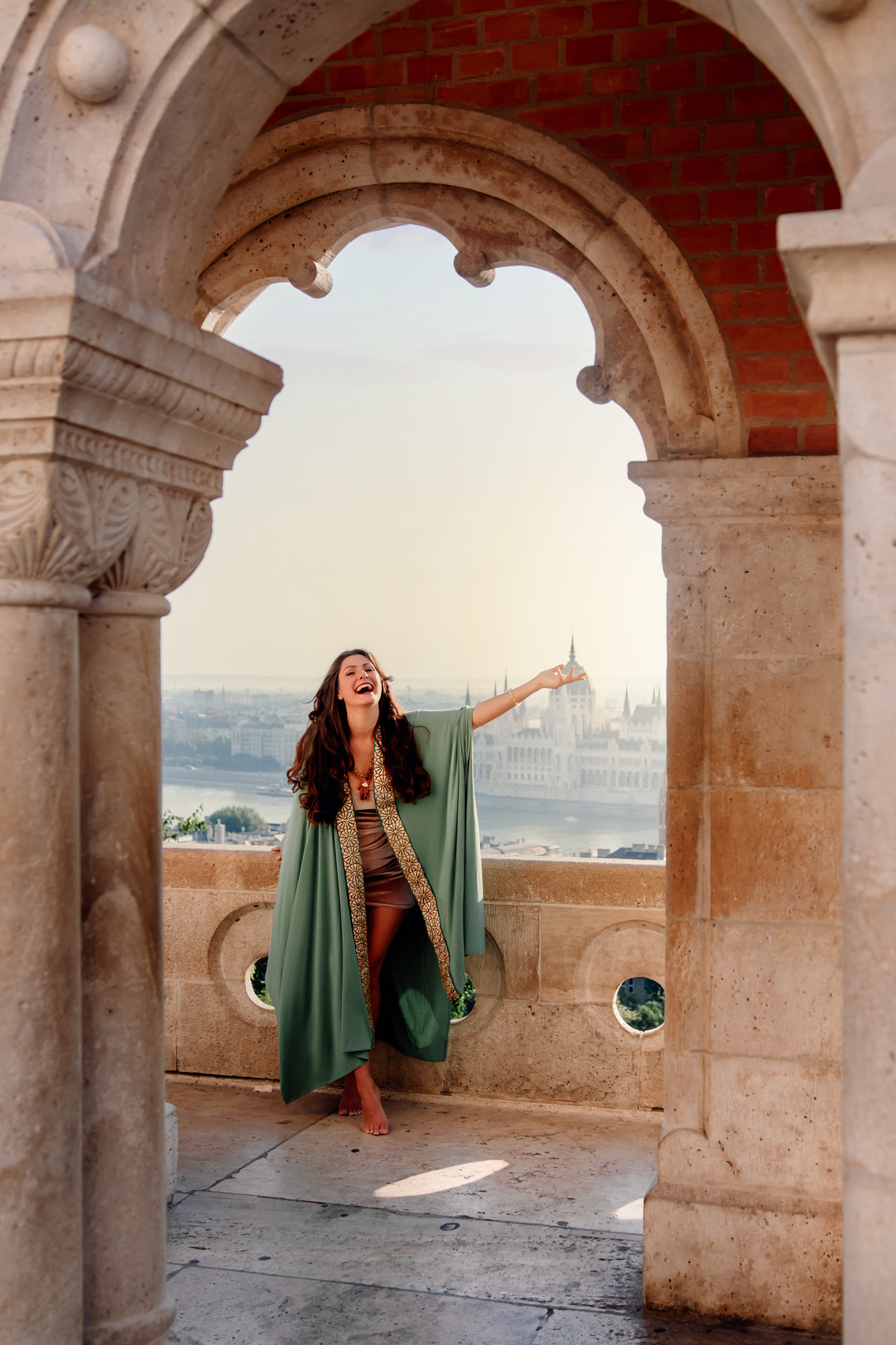 Private Vacation Photo Shoot in Budapest Sunrise photo Session at Fisherman's Bastion, Budapest. - Tulip Sujeera Photography