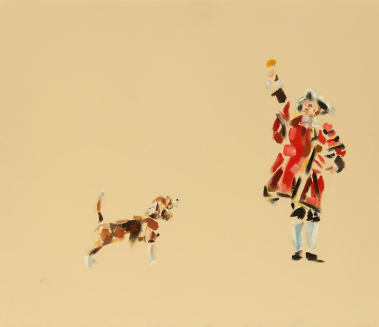 'Town Crier', 40x50cm, Oil on Canvas, 2018, Private Collection