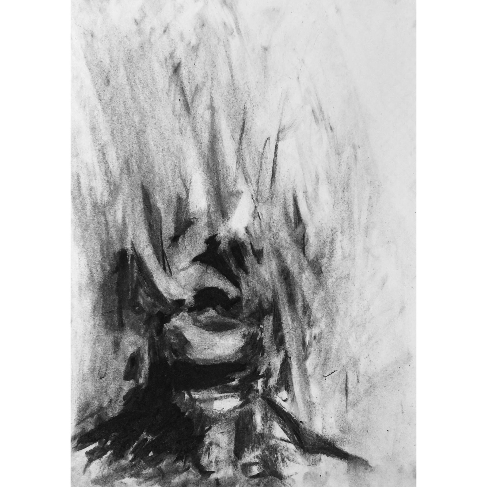 Untitled, 30x20cm, Charcoal on Cartridge Paper, 2020