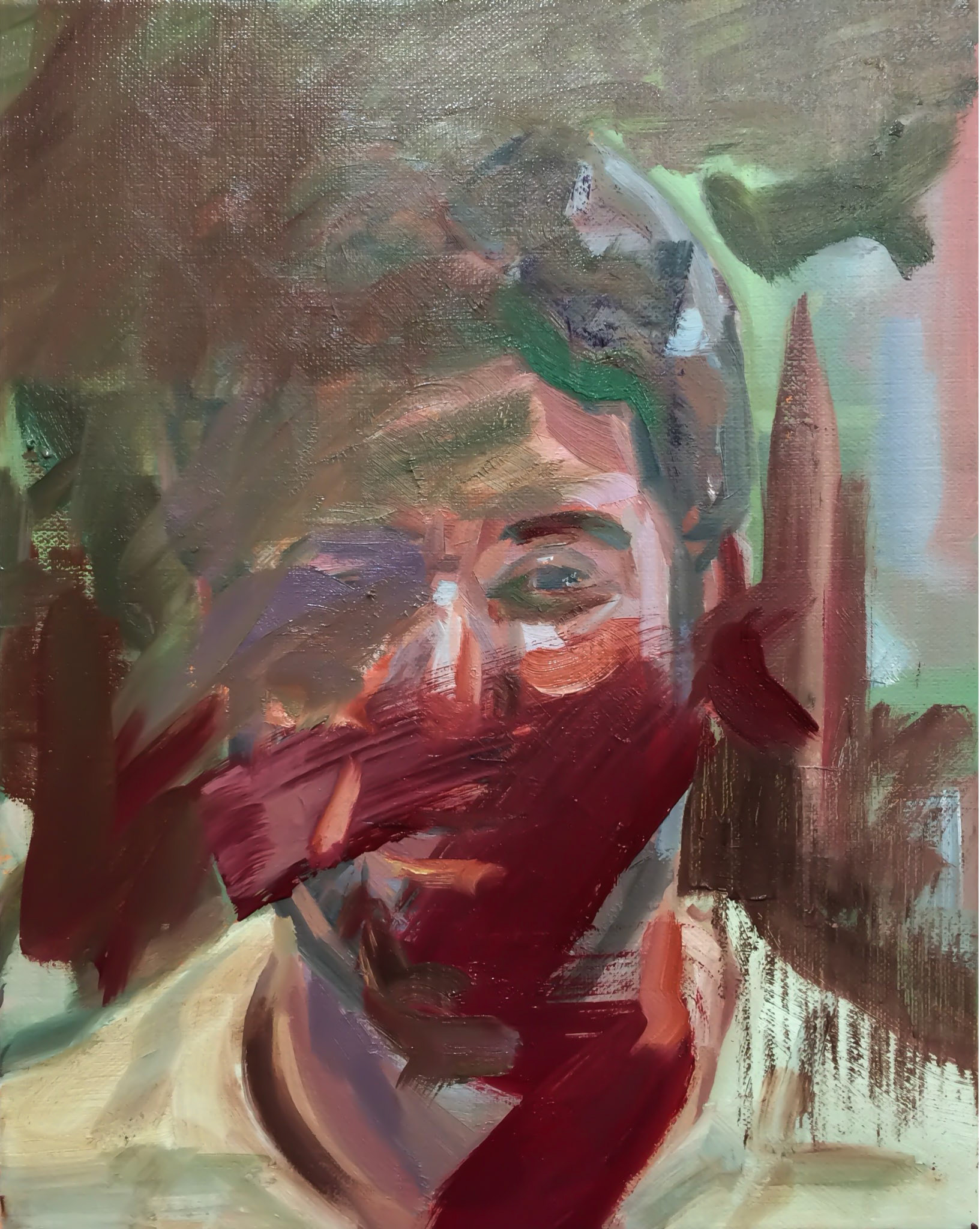 'Untitled, 40x30cm Oil on Canvas, 2018