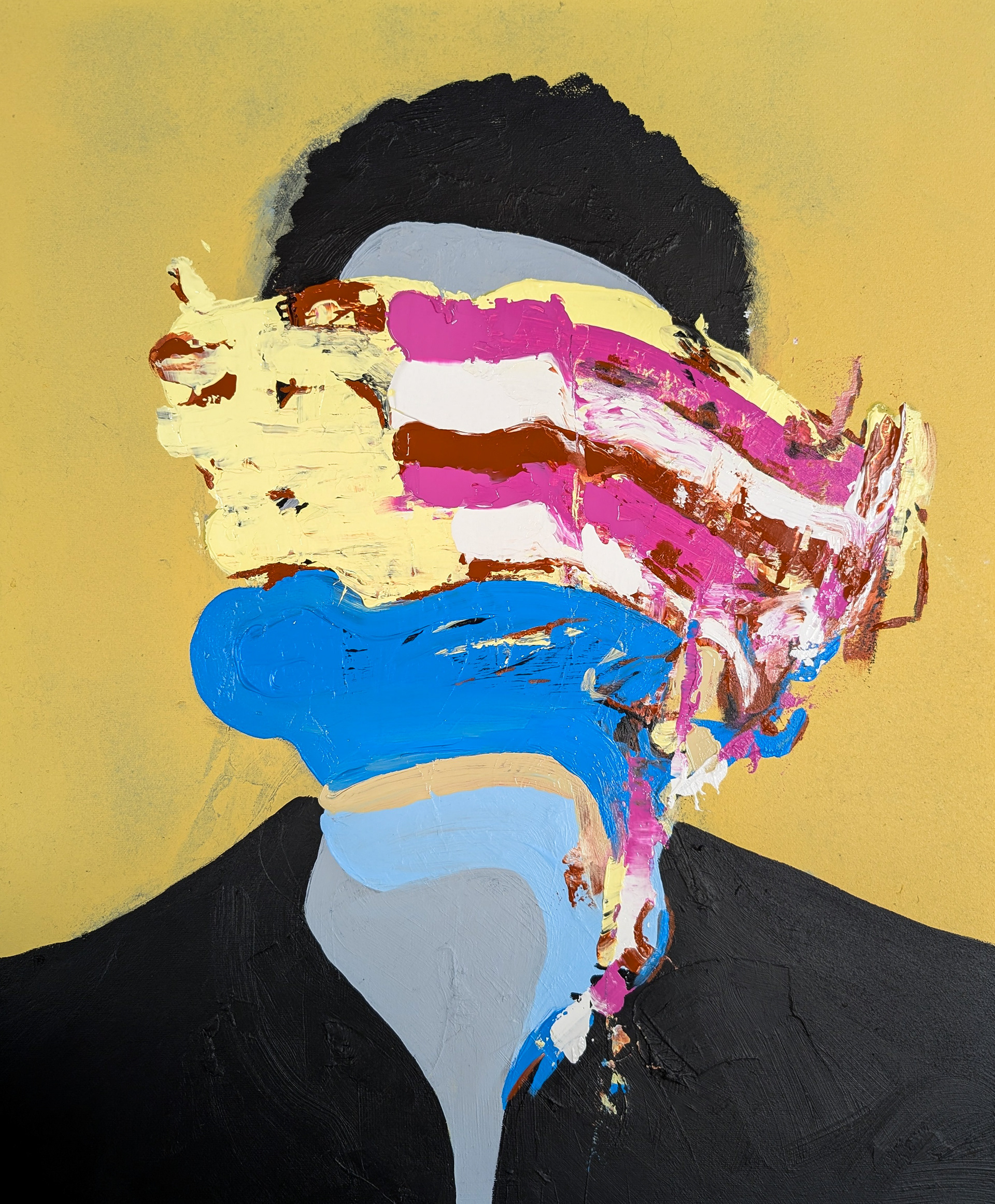 'Liberation' 60x50cm, Acrylic on Canvas, 2025