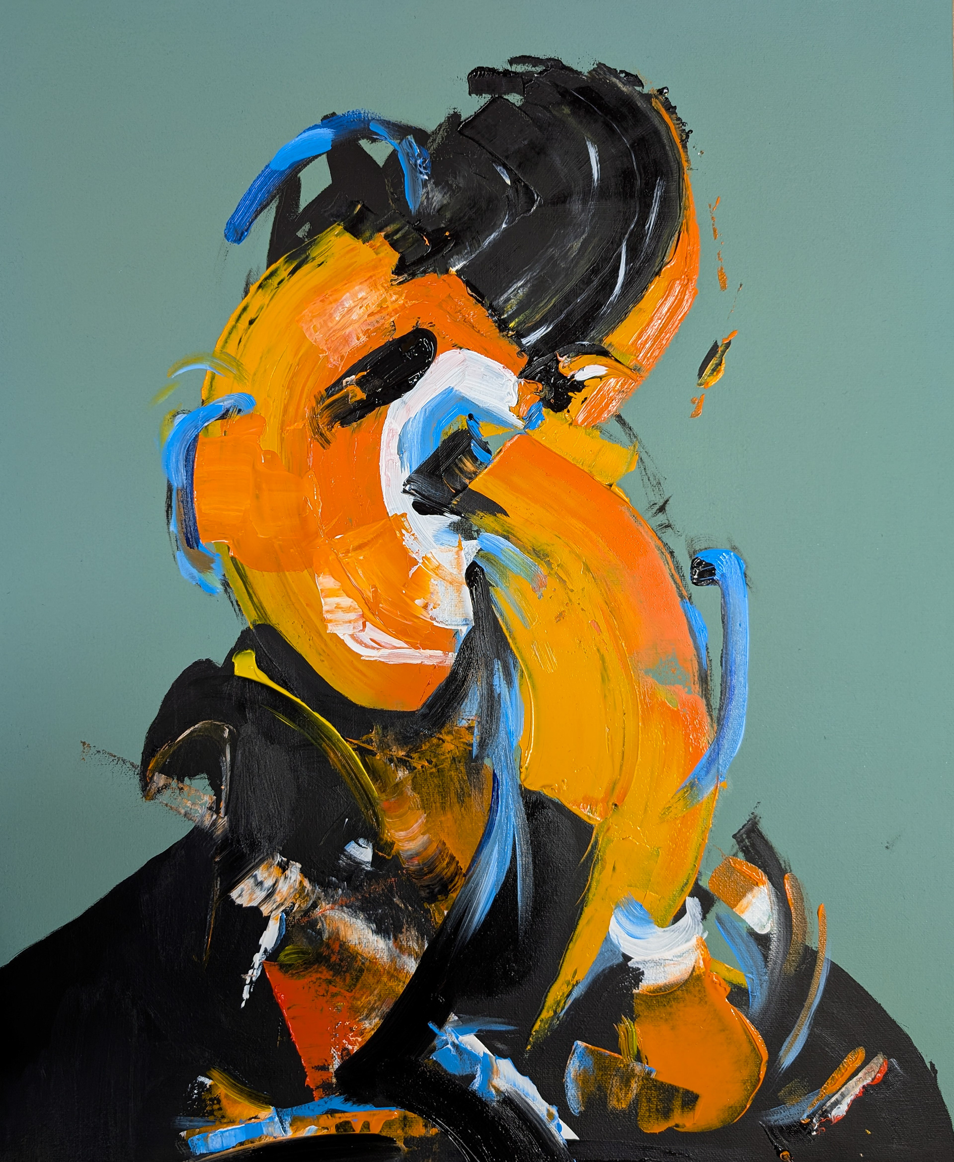 'The Flow of Growth' 60x50cm, Acrylic on Canvas, 2025