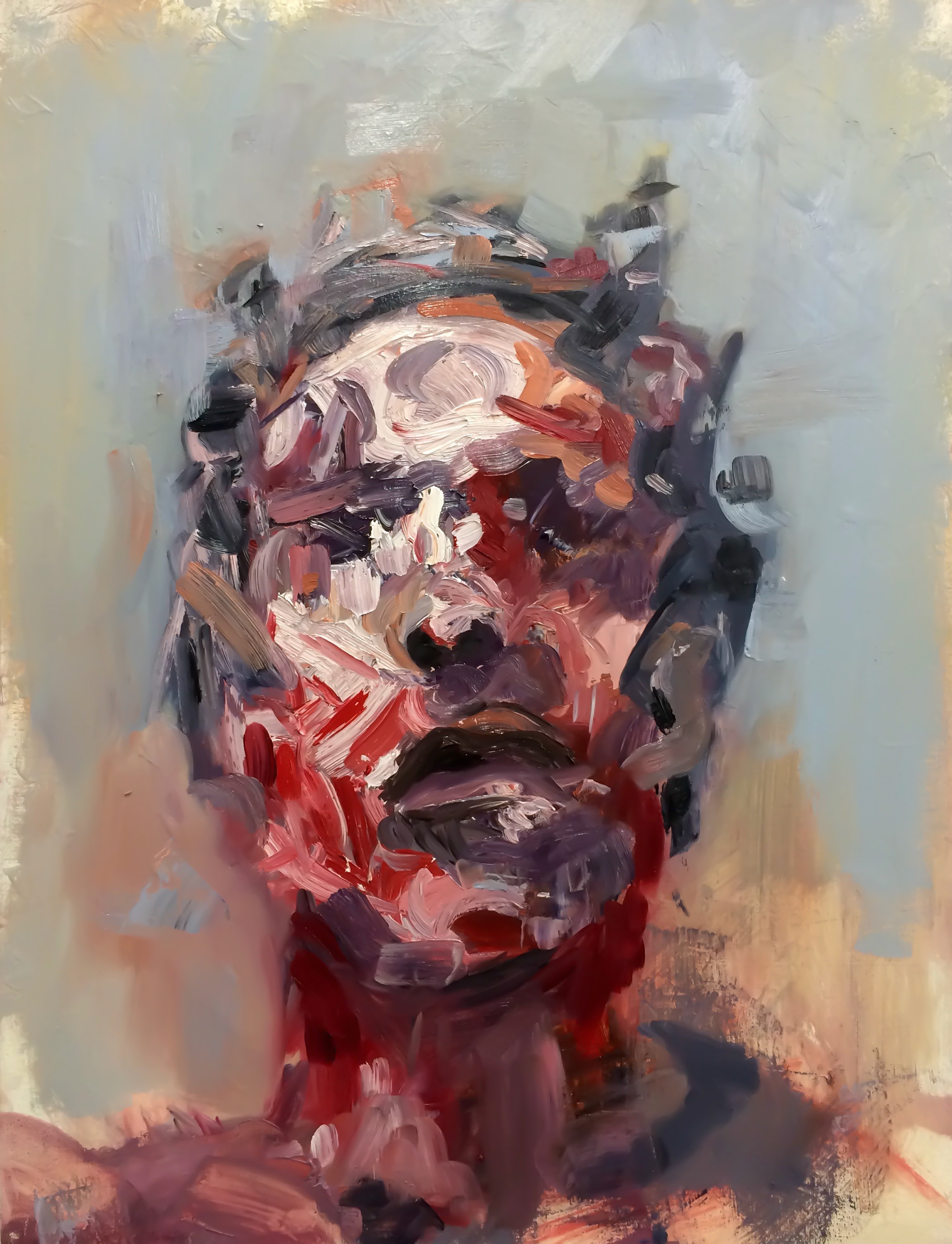 'A Study of Grief', 70x58cm, Oil On Canvas, 2020