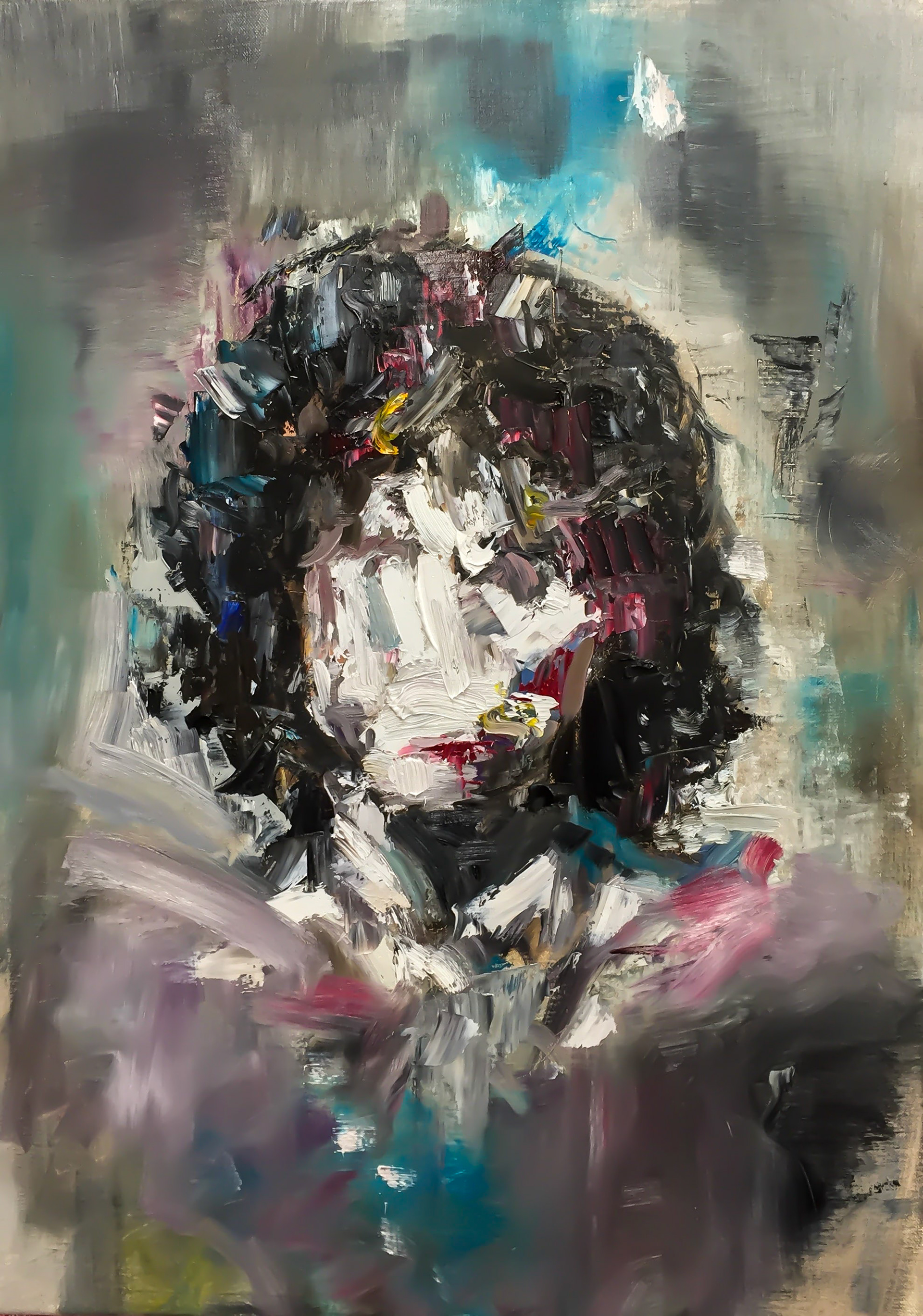 'Jim Morrison', 80x55cm, Oil on Canvas, 2020, Private Collection