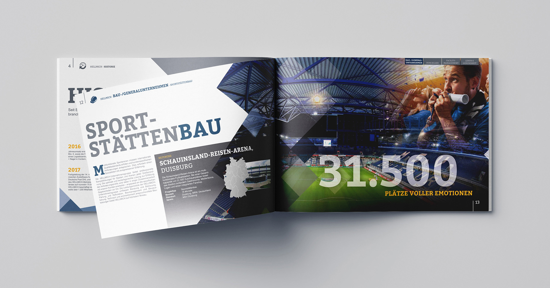 Doppelseite „Sportstättenbau“