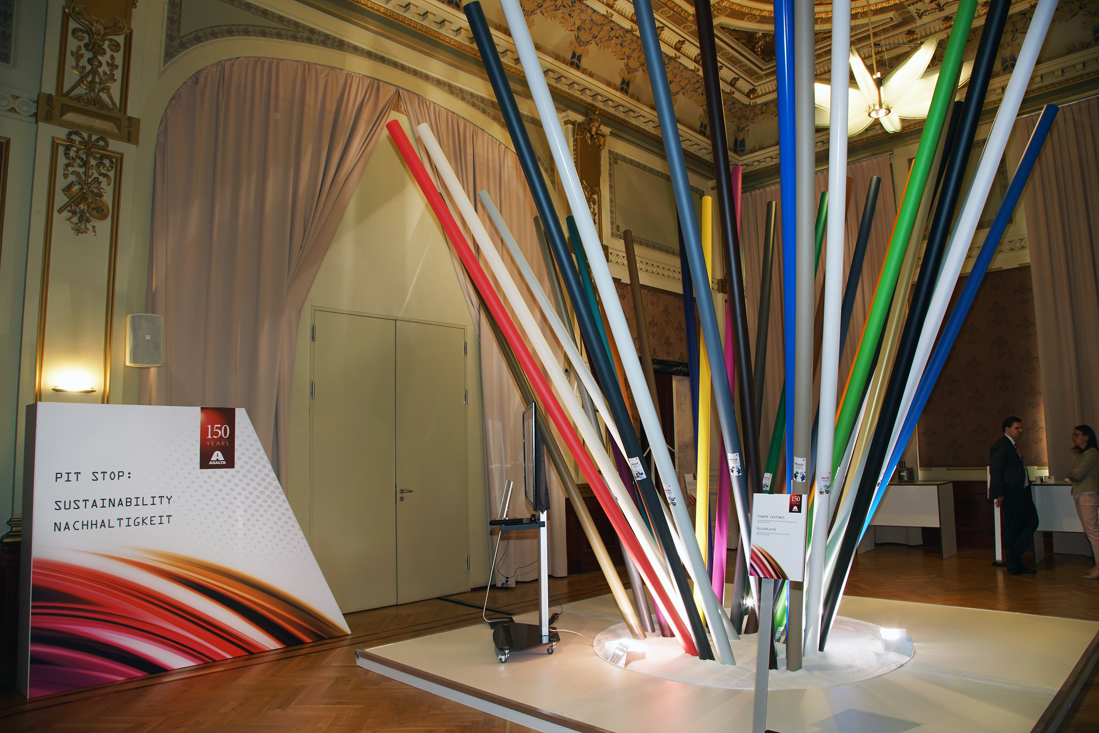 Exponate in der Stadthalle Wuppertal