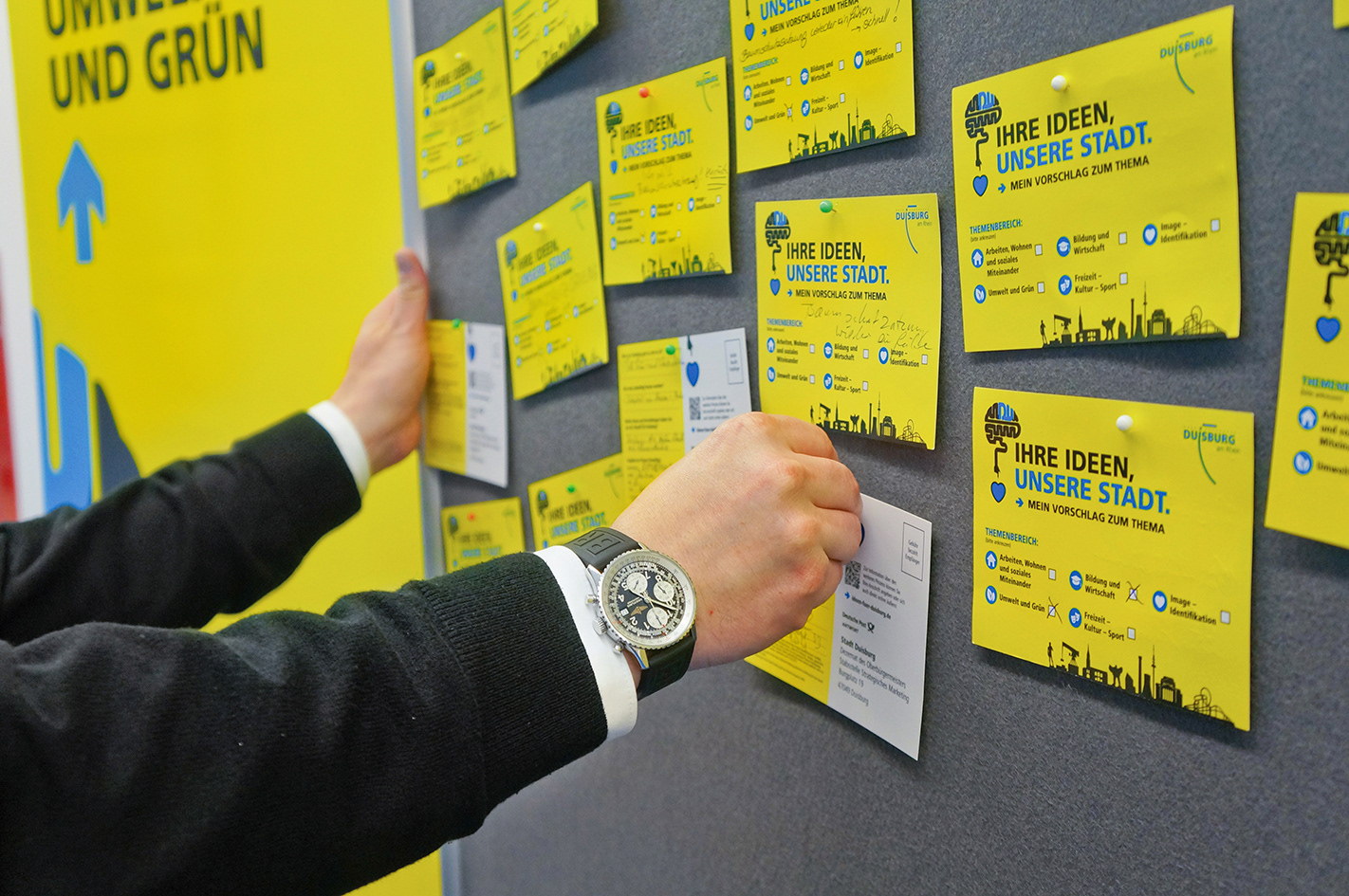 Postkartenaktion für alle Duisburger Bürger