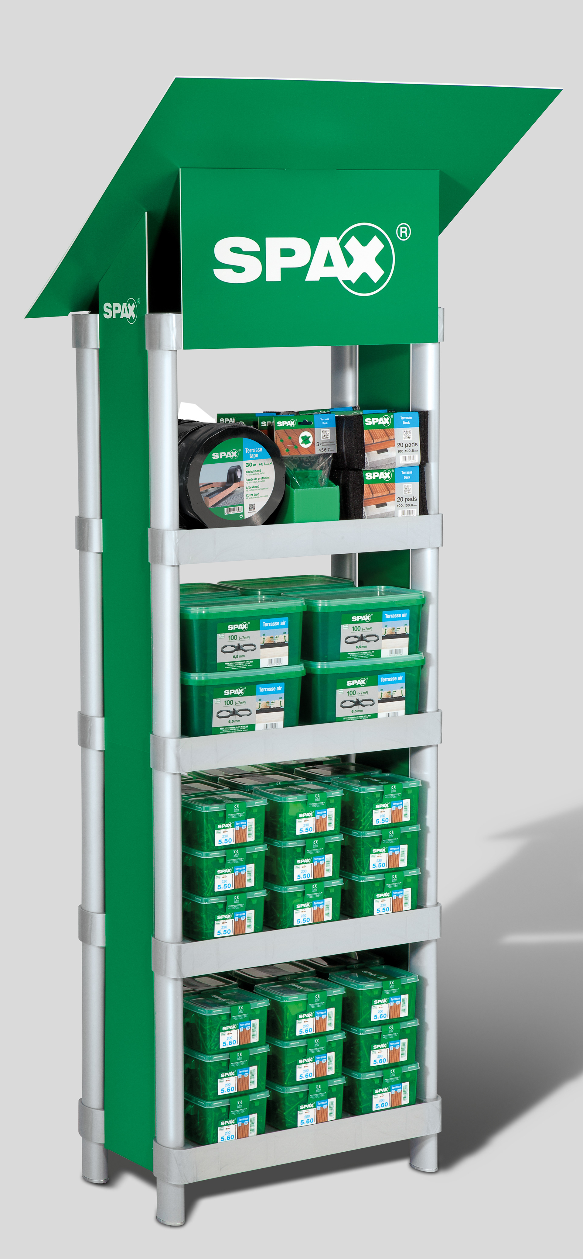 Variorack für Terrassenschrauben