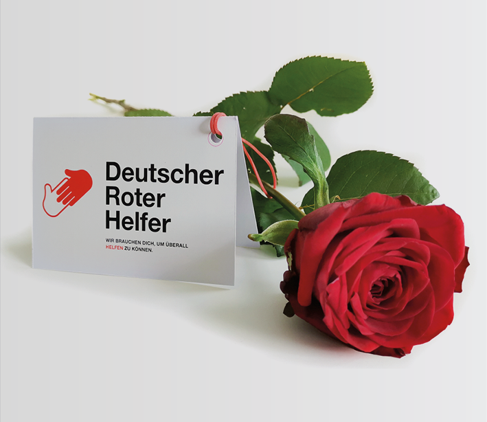 Blumenanhänger (Gureilla-Marketing-Maßnahme)