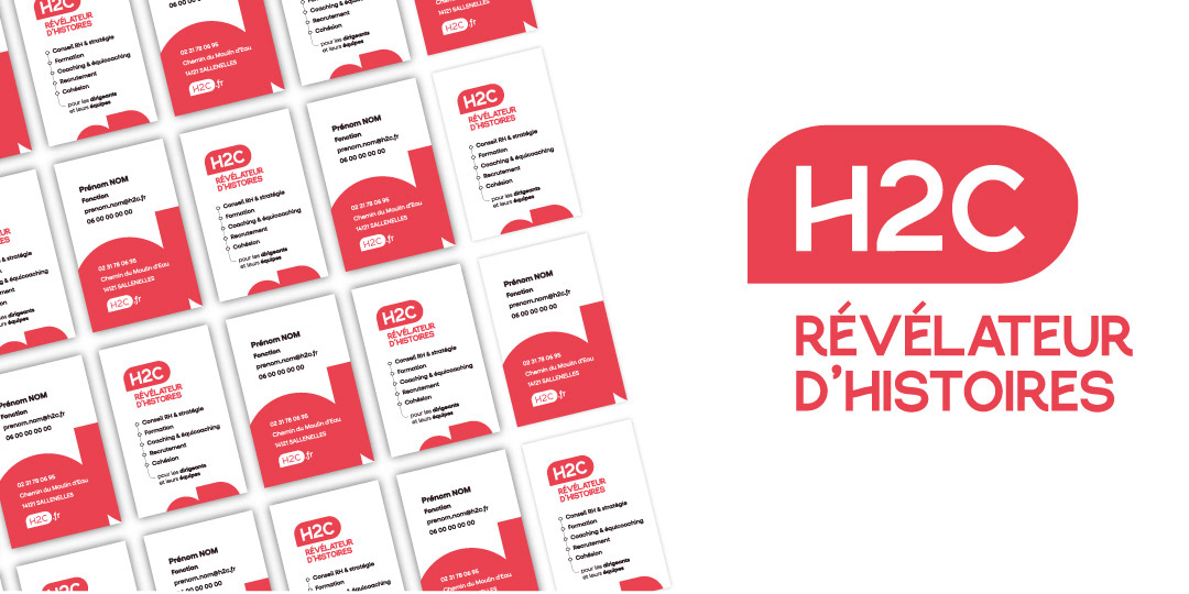 logo et cartes de visite H2C