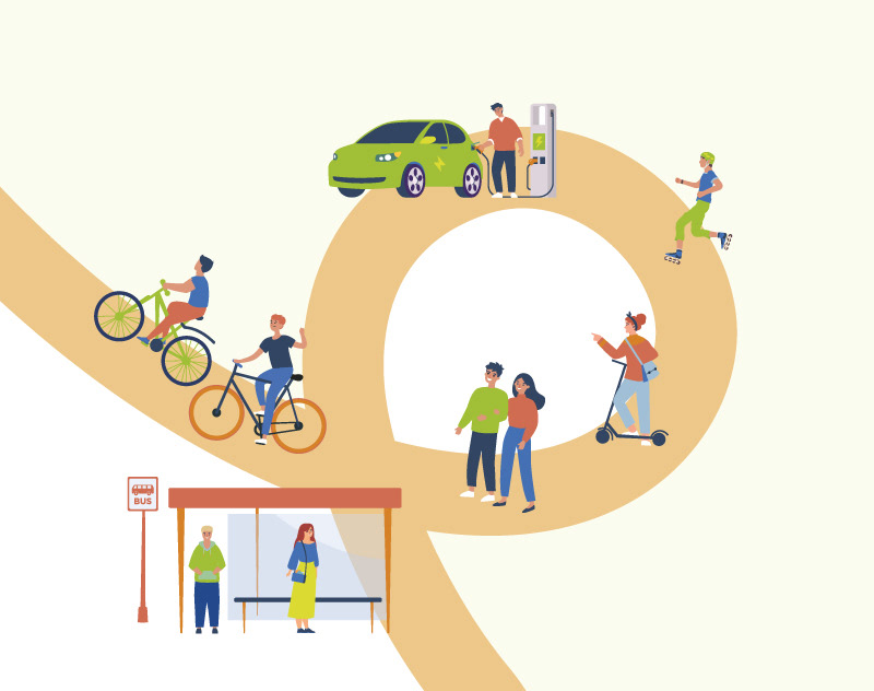 illustration des mobilités