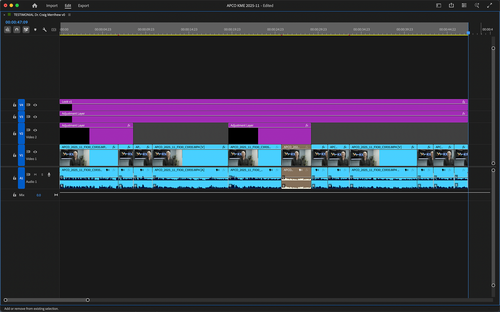 Rough Cut draft delivered internally to production