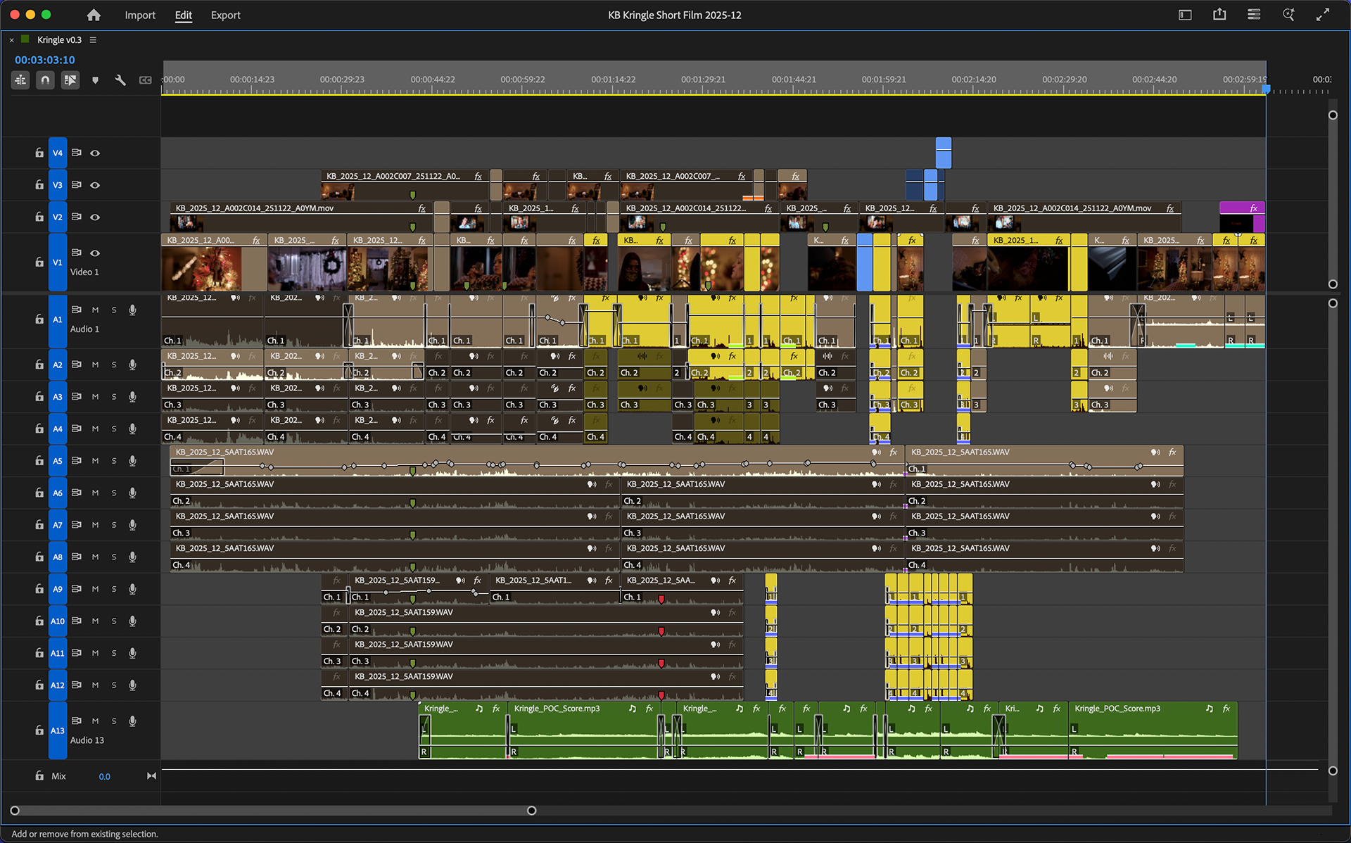 First Completed Rough Cut