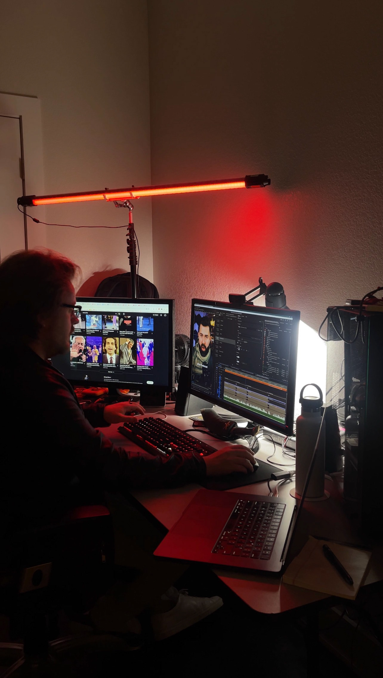 Editing clips for 'The Connector'