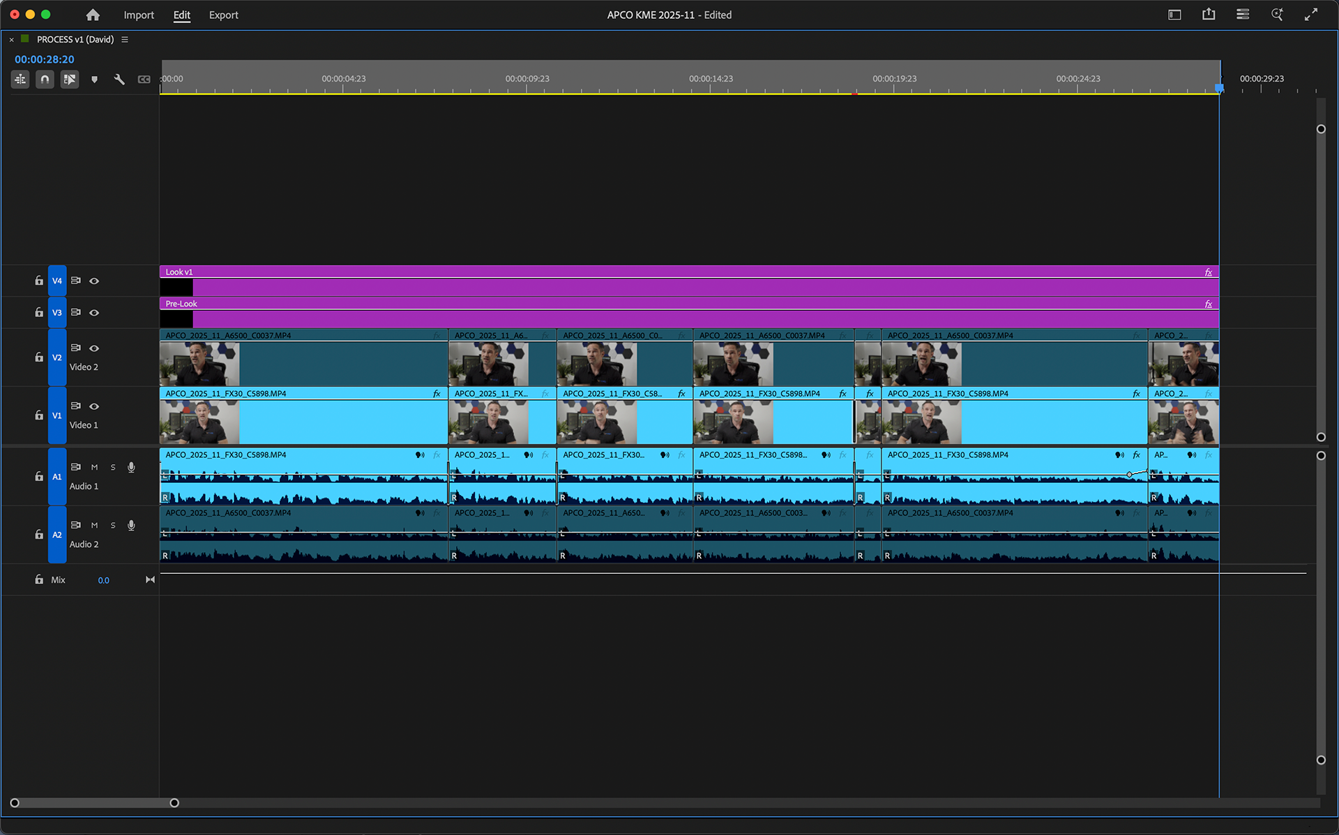 1nd draft (rough cut) delivered internally to production (changed speaker)