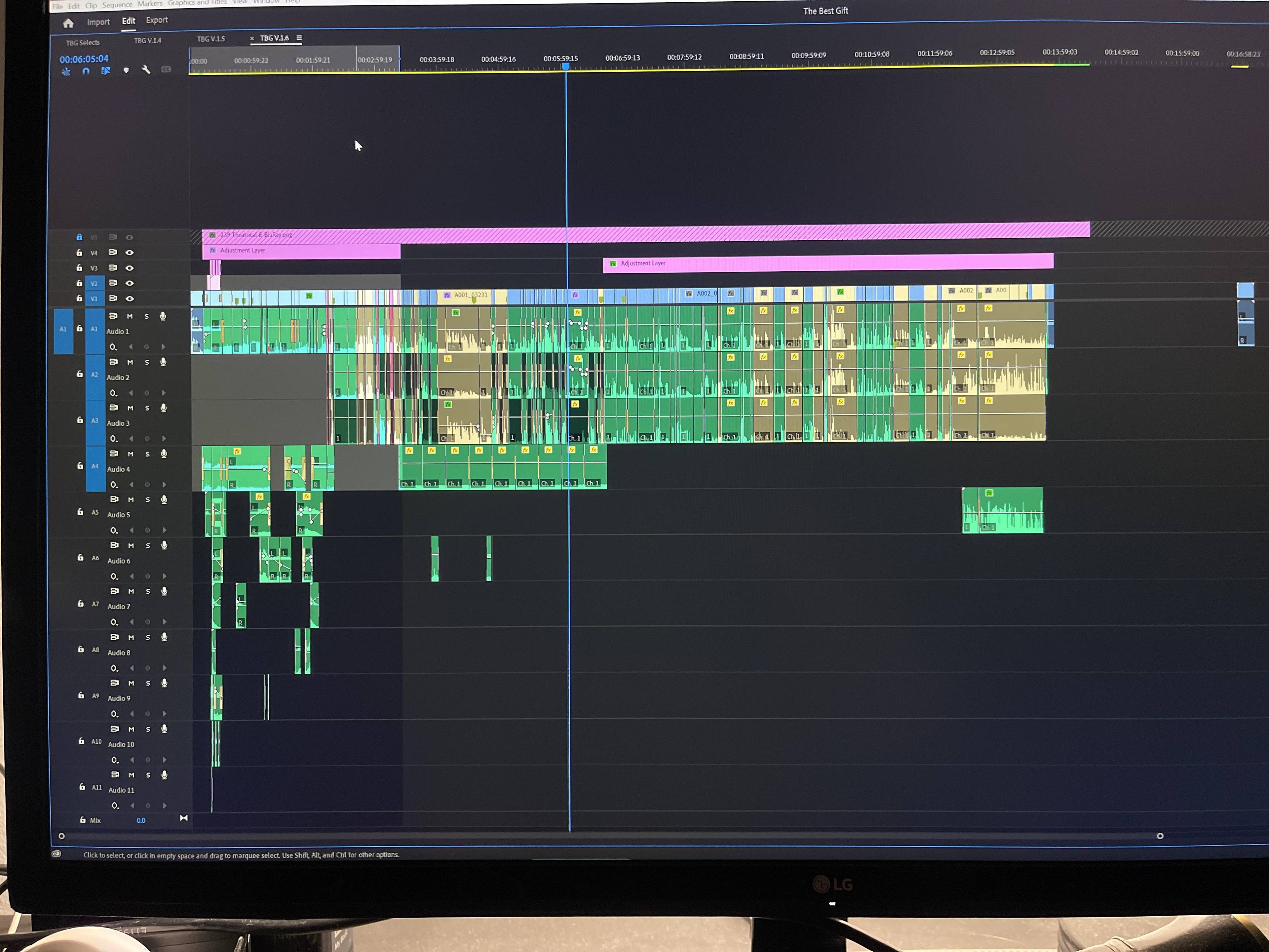 The Best Gift Editing Timeline