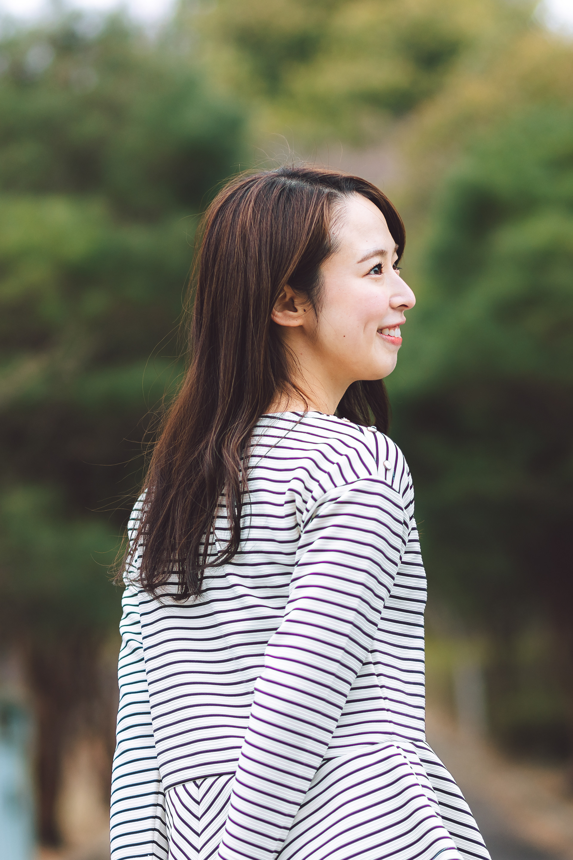 熊崎結萌さん（TUFアナウンサー）/ 「Nスタふくしま」内TV取材時の撮影写真