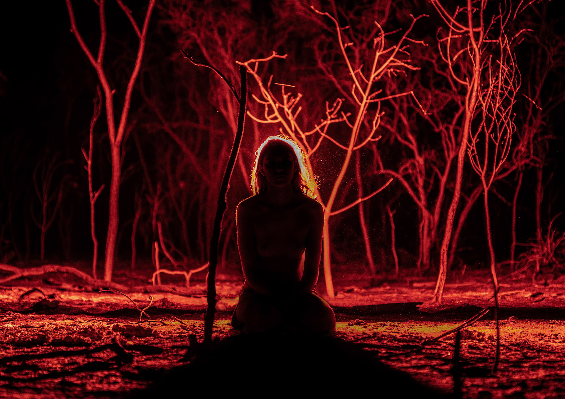 Watching our country burn as she cries