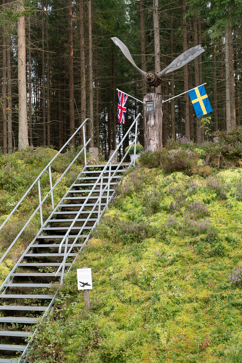 Hedrande av omkomna vid flygolyckan
