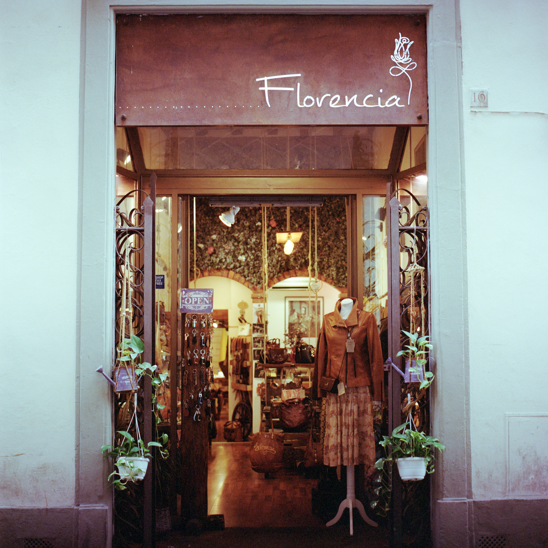 Florencia, a leather goods store we have frequented. The owner, Marcella, is fantastic.