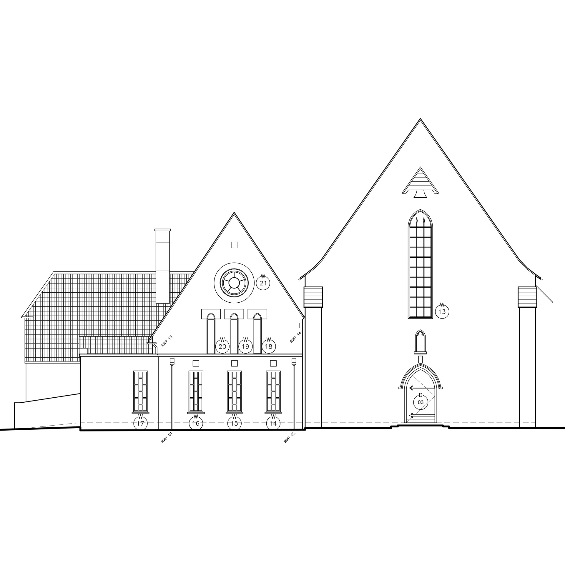 Existing East Elevation