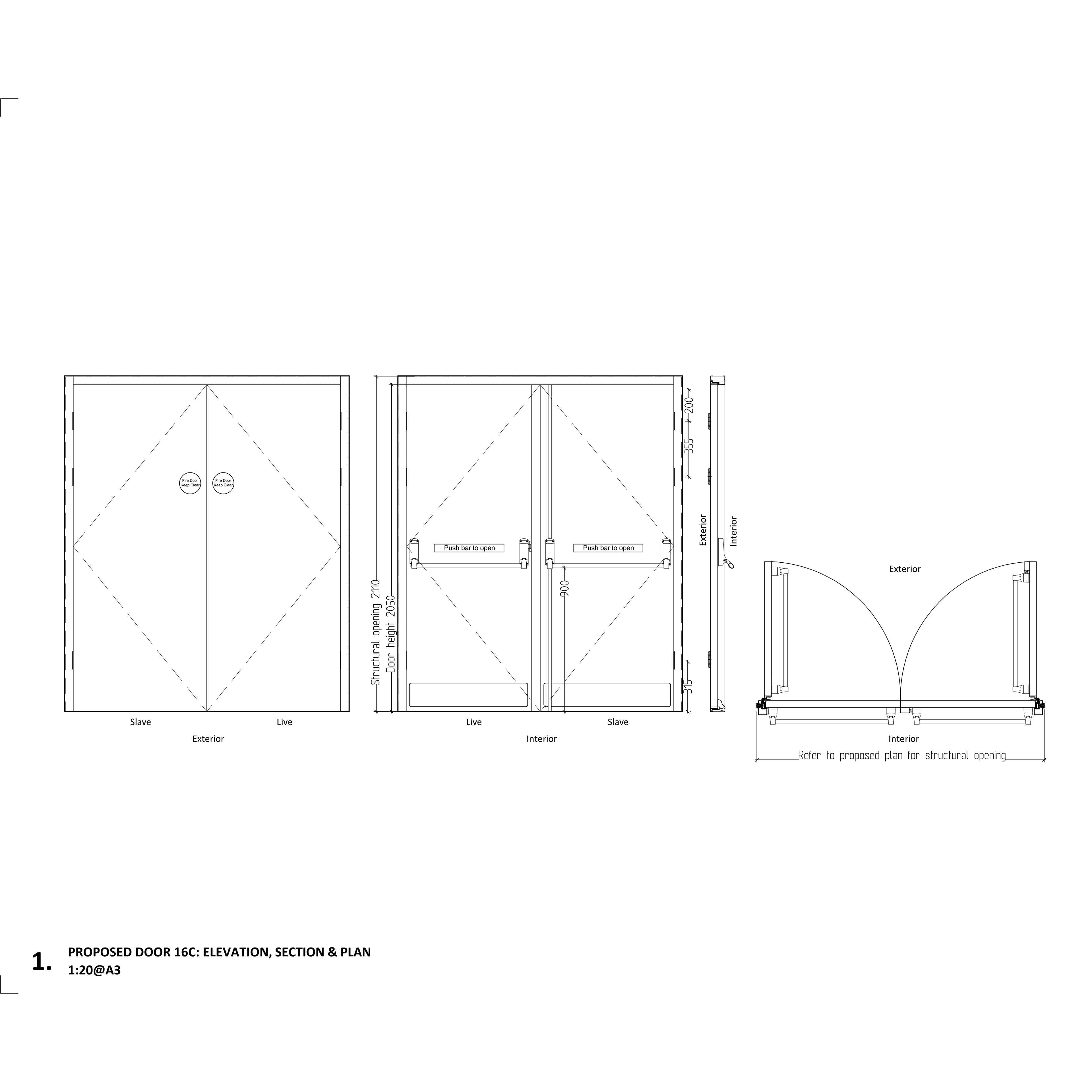 Proposed Fire Door Detail